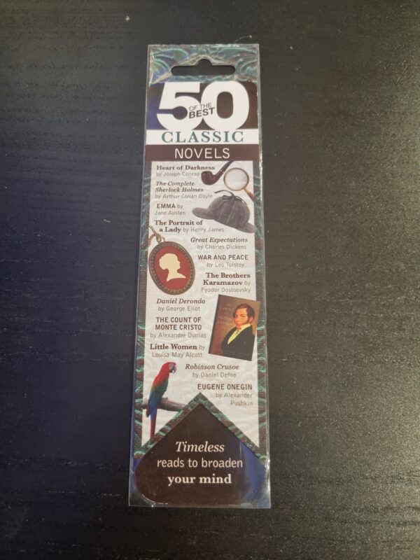 50 OF THE BEST CLASSIC NOVELS MAGNETIC BOOKMARK