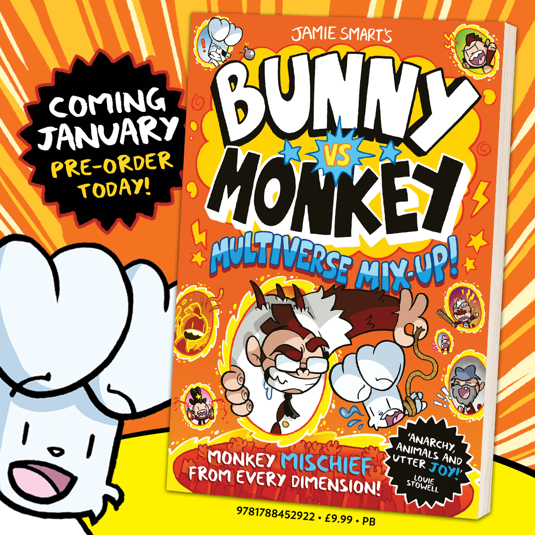 Bunny vs Monkey: Multiverse Mix-up (book 7) (signed) - Wonderland Bookshop